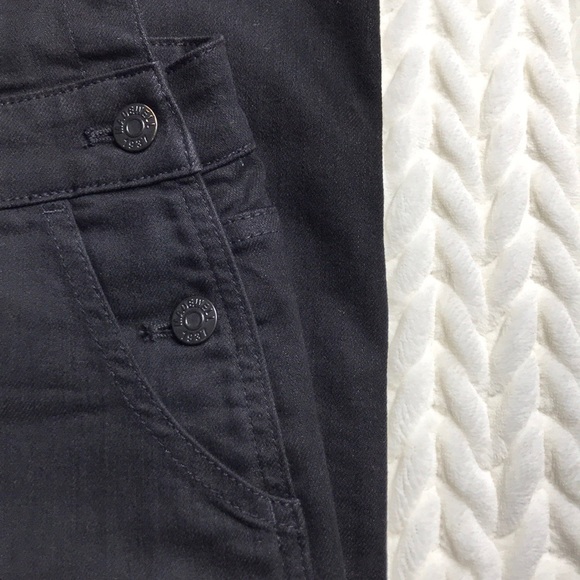 Madewell Black Denim Cross Back Overalls NWOT - Picture 4 of 6